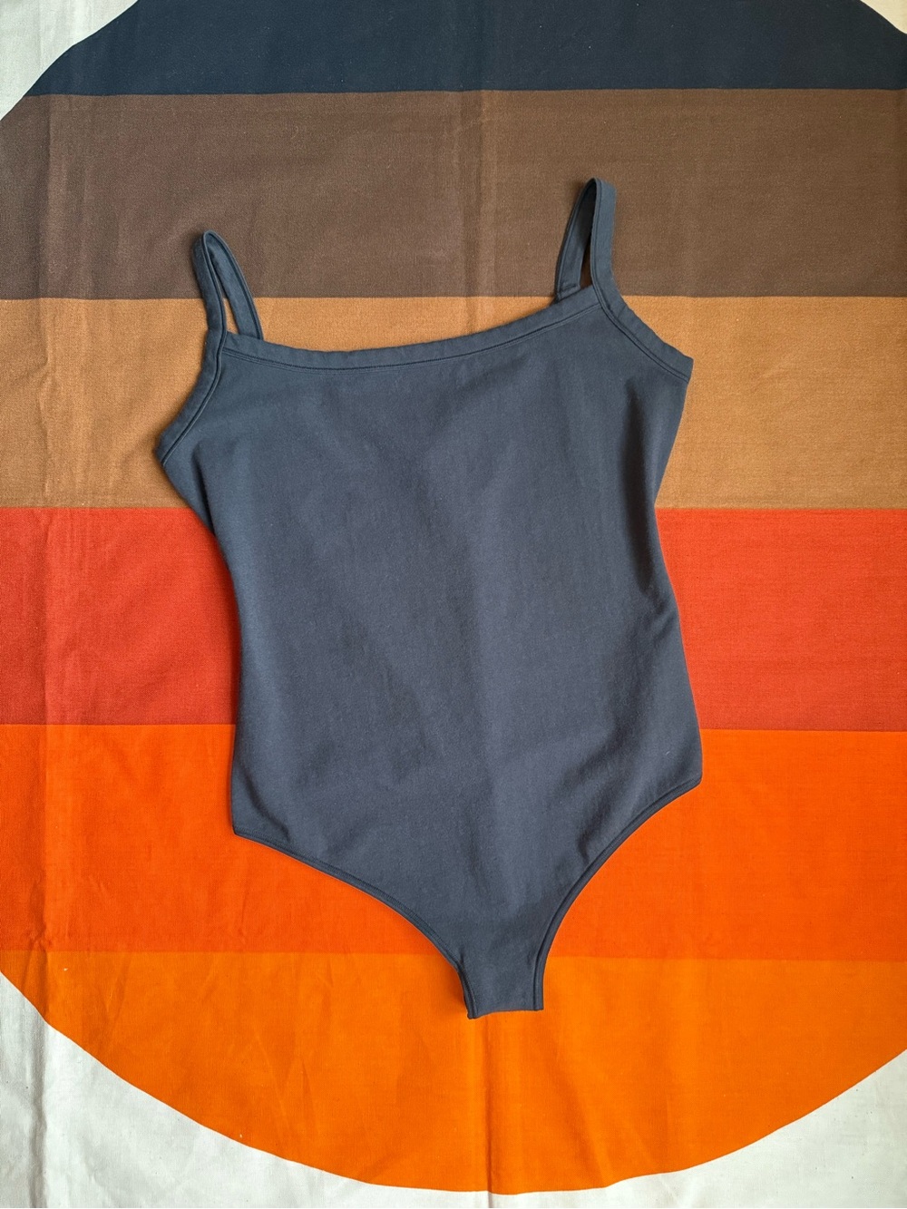 Skims black thong bodysuit